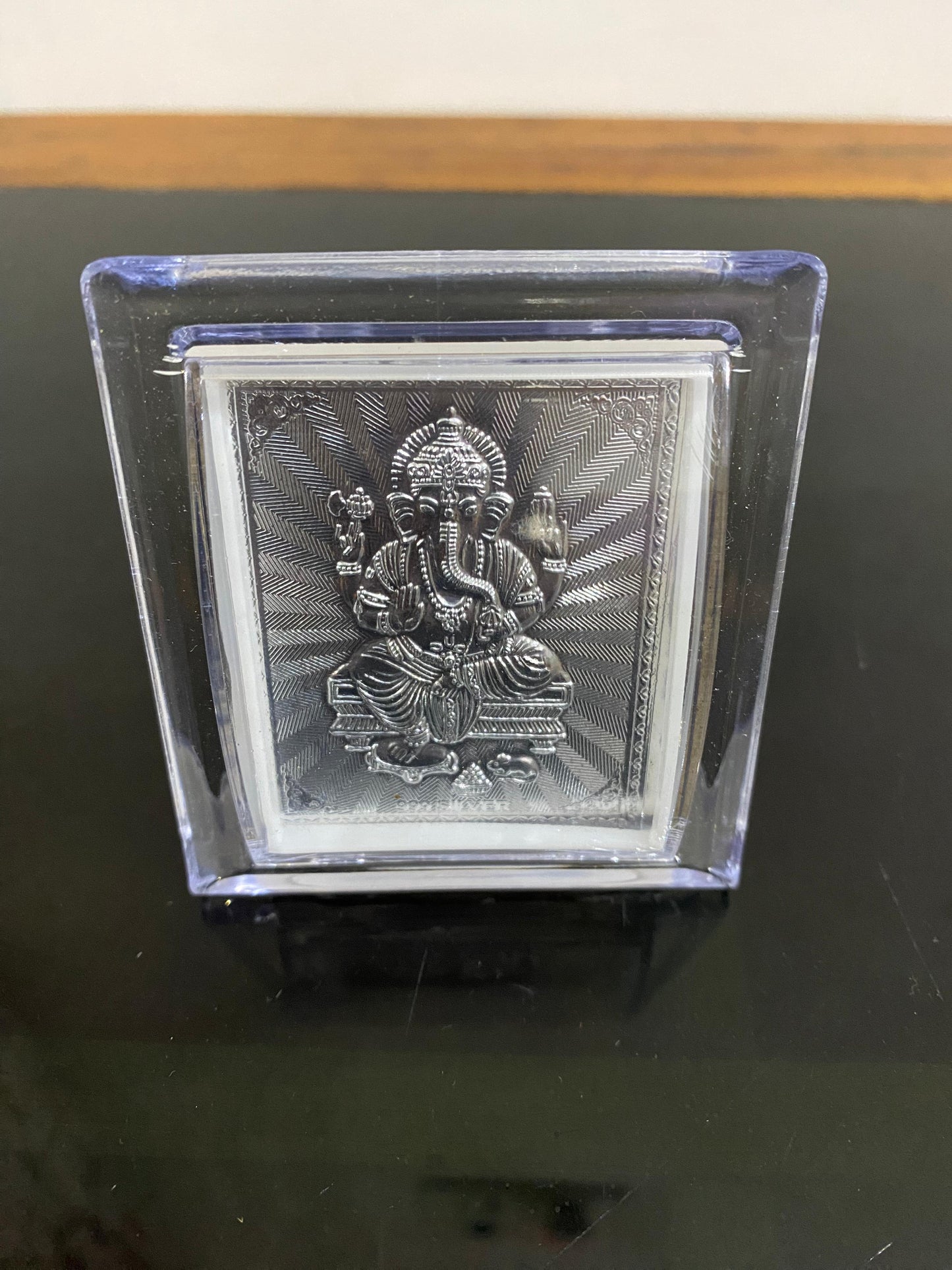 Lord Ganesha Silver Frame small