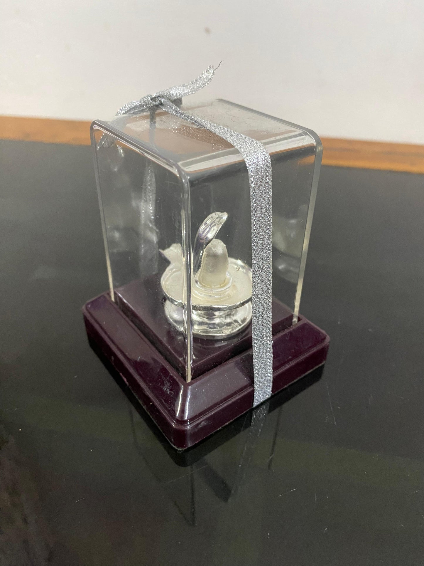 Shivling Silver Idol with Case