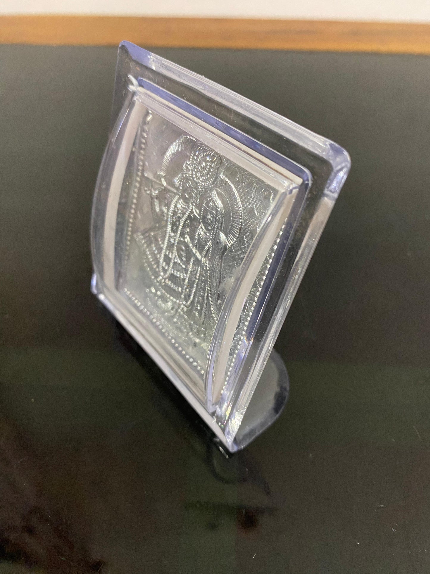 Radha Krishna Silver Frame