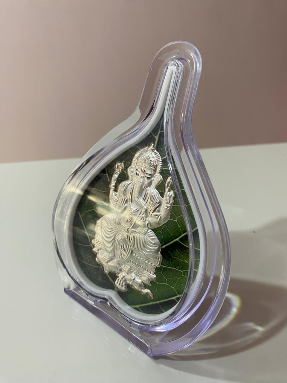 leaf idol of Lord Ganesha