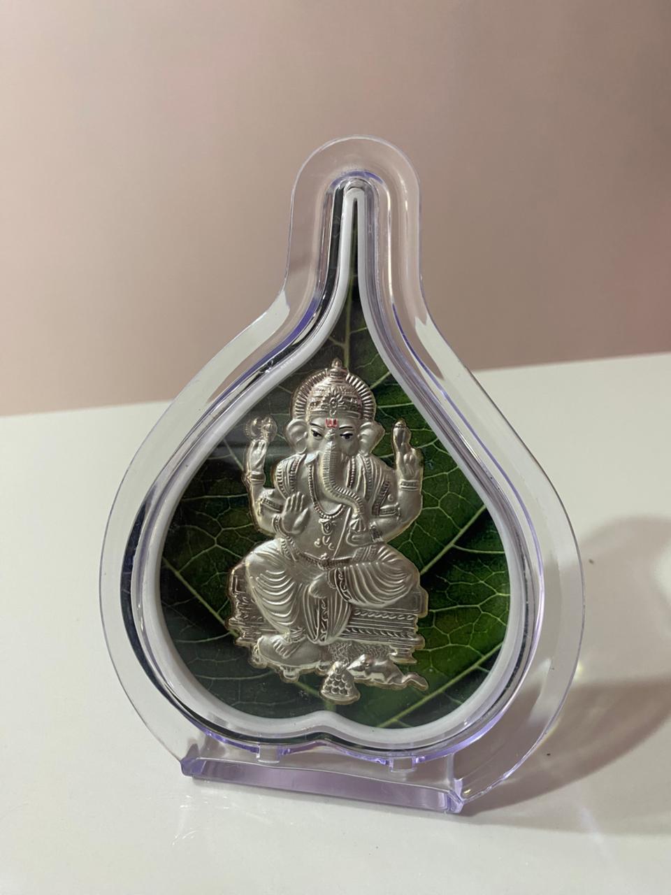 leaf idol of Lord Ganesha