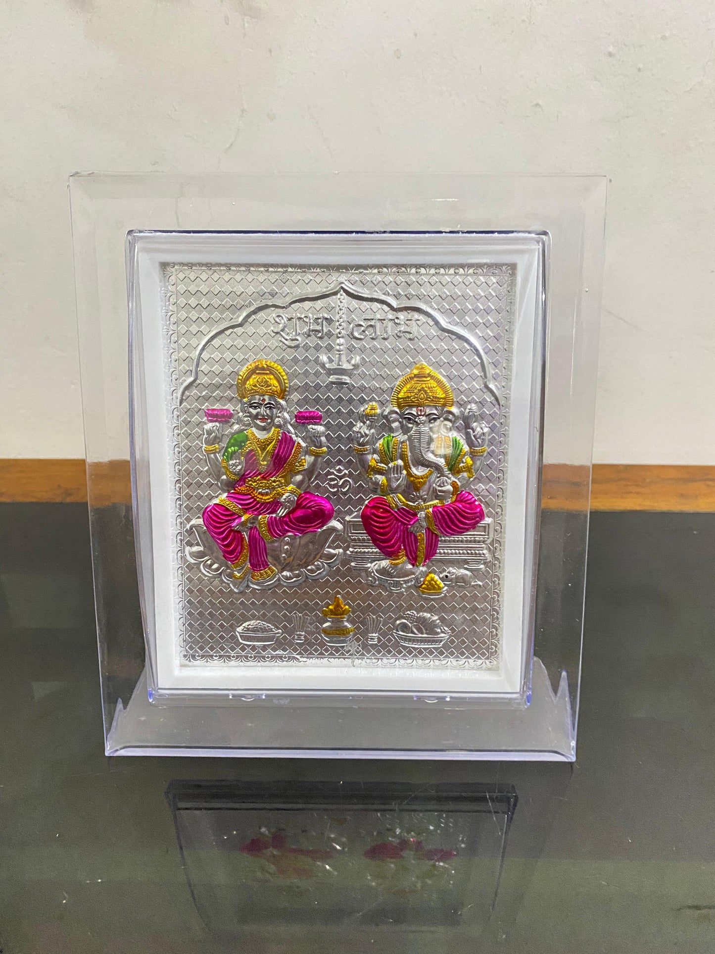 Lakshmi Ganesh Silver Frame