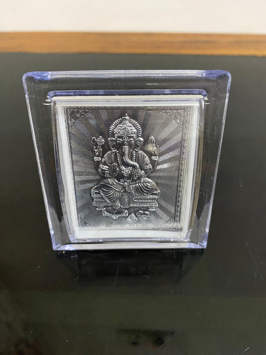 Lord Ganesha Silver Frame small