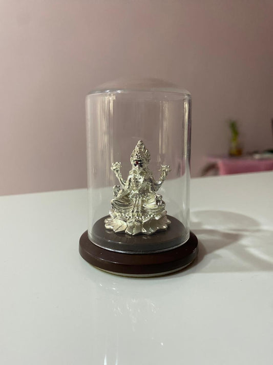 Silver colour  idol of goddess Lakshmi